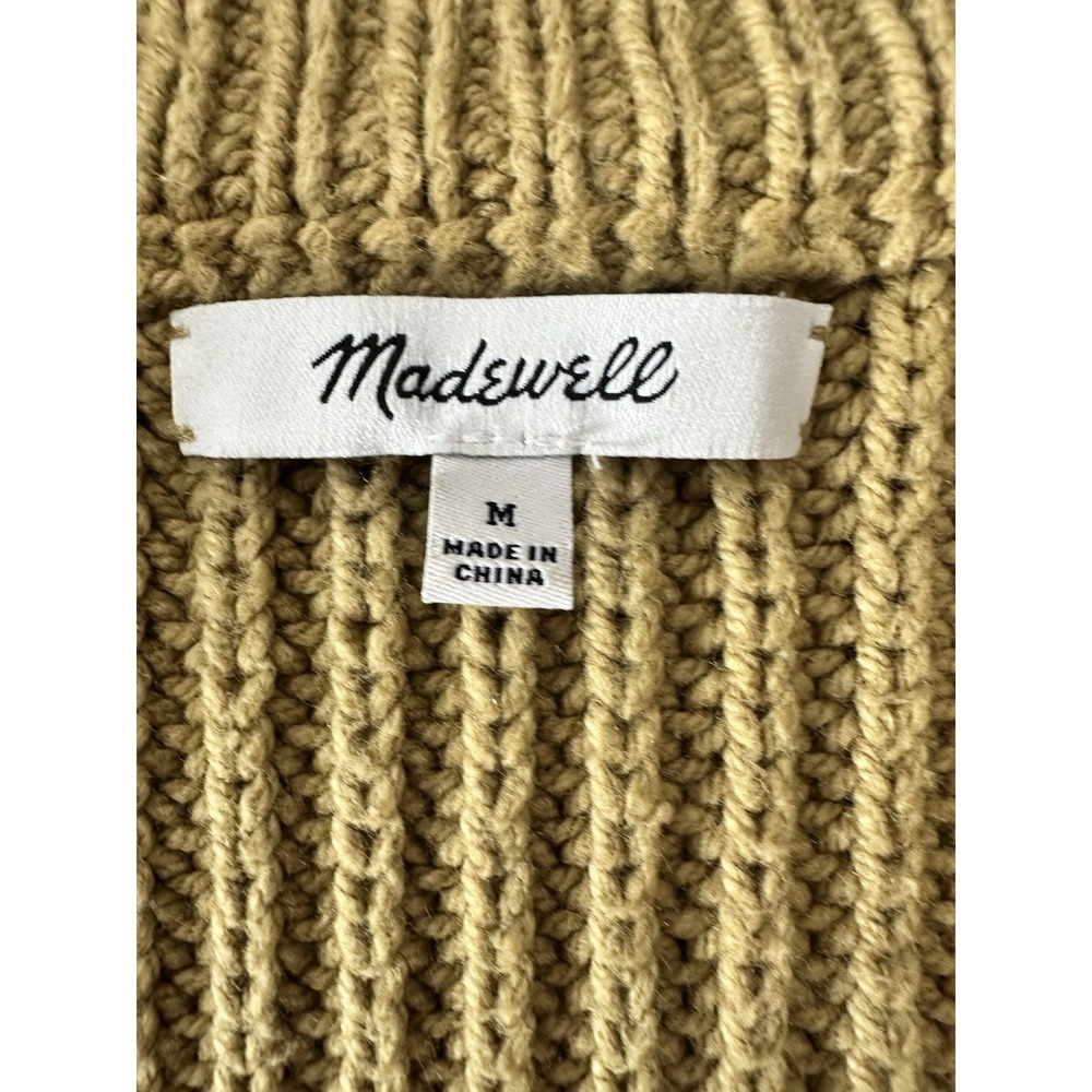 Madewell Cardigan Sweater Women Medium Knit Oversized Slouchy Preppy Button - Picture 3 of 8